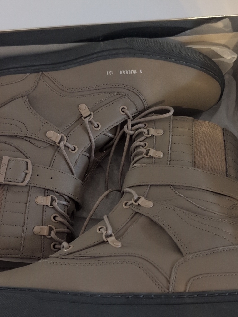 Men's High-Top Tactical Sneakers in Taupe